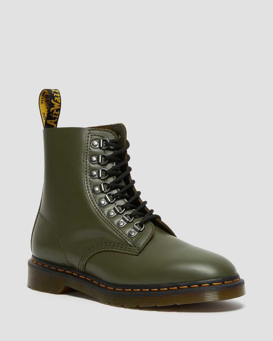 Dr. Martens 1460 Pascal Verso Smooth Deri Kadın Bağcıklı Bot - Bot Haki |CKFNL2074|